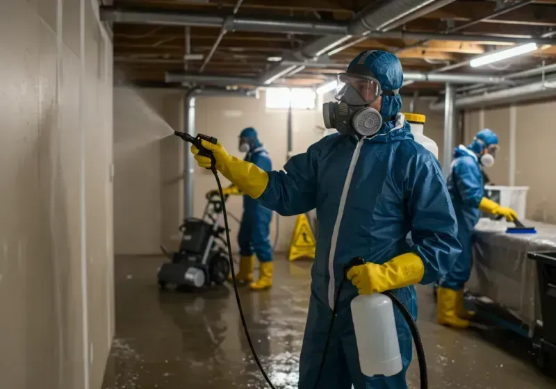 Basement Sanitization and Antimicrobial Treatment process in Mangum, OK